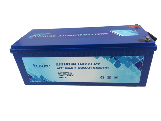 24V 200Ah LiFePO4 μπαταρία λιθίου βαθύ κύκλο για RV Καραβάνι πλοία σπίτια εξωτερικά