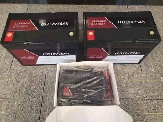 LTO 12V 75Ah φορητό πακέτο μπαταρίας Lithium Titanate με BMS για RV / Καραβάνι / Βάρκα