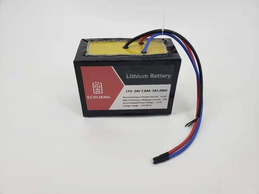 24V 7,8Ah Lithium Titanate LTO μπαταρία για ηλιακό ιχνηλατητή / ηλεκτρική πόρτα