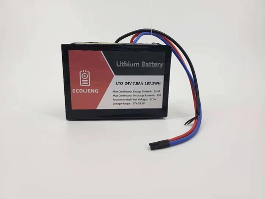 24V 7,8Ah Lithium Titanate LTO μπαταρία για ηλιακό ιχνηλατητή / ηλεκτρική πόρτα