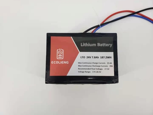 24V 7,8Ah Lithium Titanate LTO μπαταρία για ηλιακό ιχνηλατητή / ηλεκτρική πόρτα
