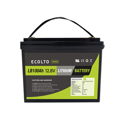 4000 κύκλοι RV μπαταρία λιθίου 12,8V 100Ah LiFePO4 RV μπαταρία 1280Wh ονομαστική χωρητικότητα