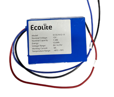 Προσαρμόσιμες μπαταρίες LTO 12V 1.3Ah Μεγάλος κύκλος