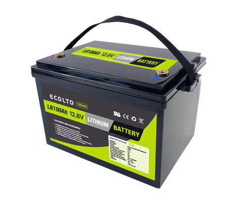 Μέγιστο ρεύμα φόρτισης 100A 12V 100Ah LiFePO4 Αξιόπιστη μπαταρία λιθίου