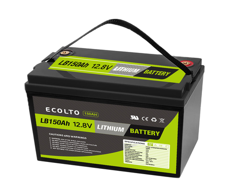 12V 150Ah βαθύ κύκλο LiFePO4 μπαταρία λιθίου Ενσωματωμένη φορητή παροχή ενέργειας BMS