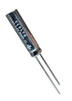 2.4V 5mAh Μικρό επαναφορτιζόμενο κύτταρο μπαταρίας Lithium Titanate για όργανα ακριβείας
