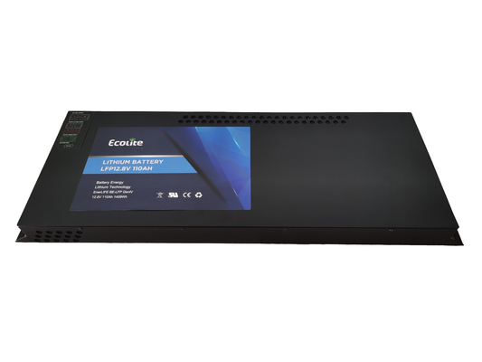 12.8V 110Ah LiFePO4 Slimline μπαταρία 1408Wh μπαταρία λιθίου ενσωματωμένο BMS για εφεδρική ενέργεια