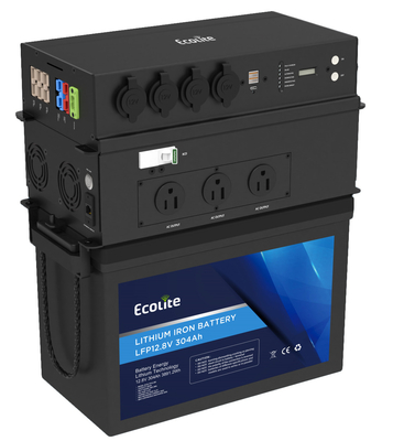 ECOLITE LiFePo4 12,8V 300Ah μπαταρία λιθίου 3840Wh φορητό σταθμό ηλεκτρικής ενέργειας