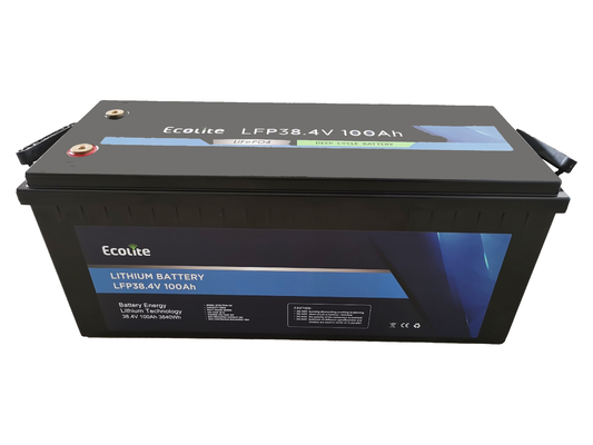 Προσαρμογή Ecolite 38.4V 100Ah LiFePO4 μπαταρία λιθίου για RV Caravan εφεδρική ισχύ