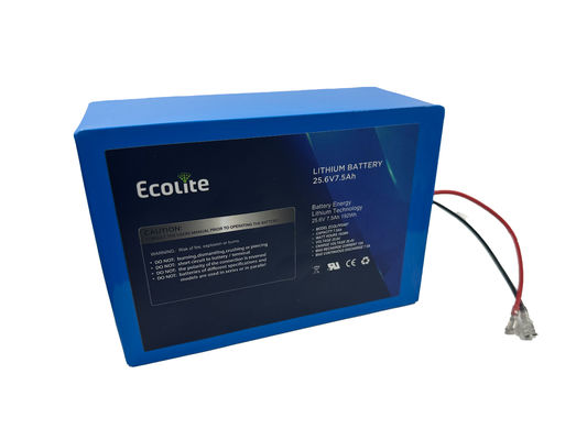 High Performance 25.6V 7.5Ah LifePO4 Lithium Iron Battery Pack For Solar Tracker With MPPT